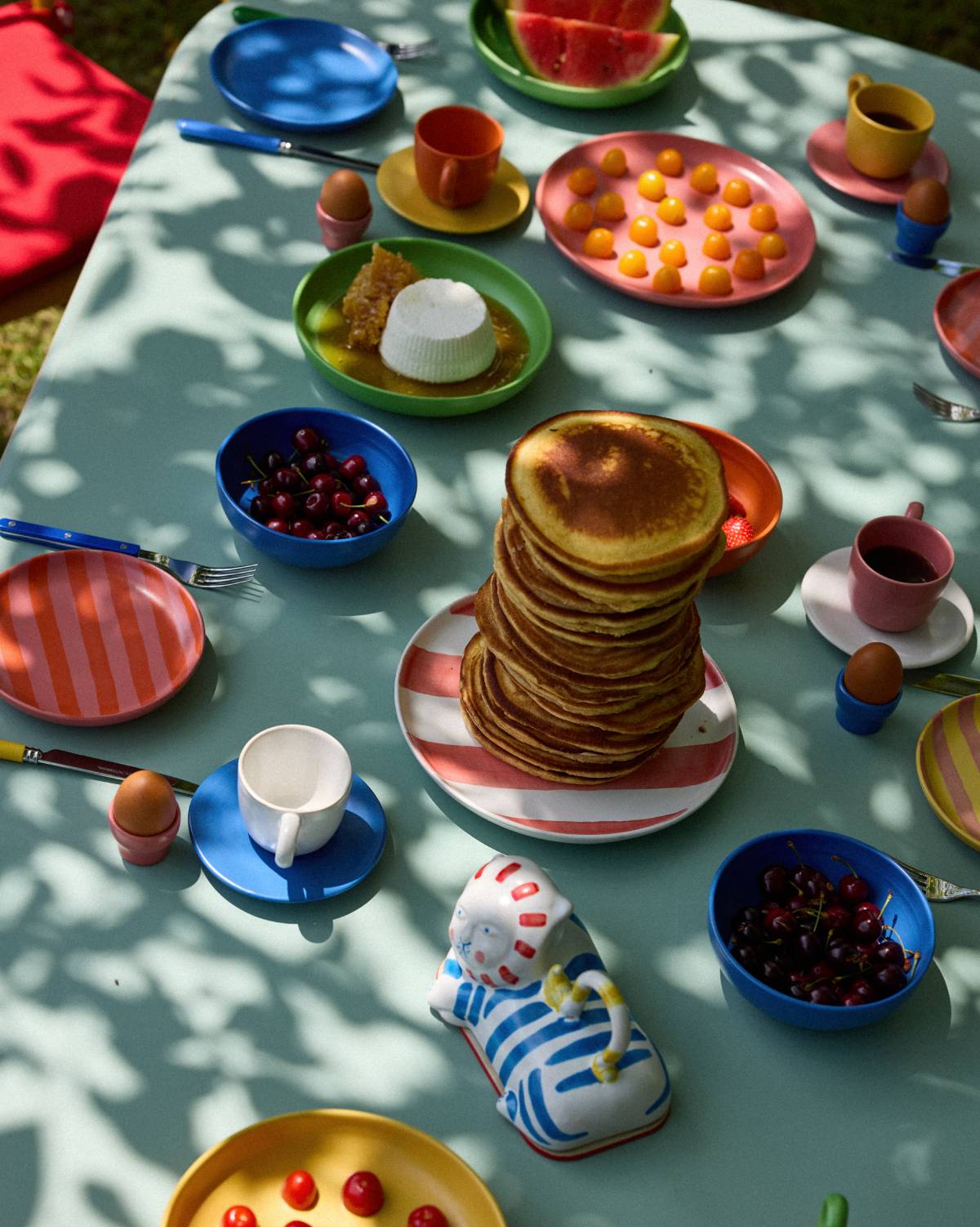 Großer Teller gestreift | Edition Casa Lawa