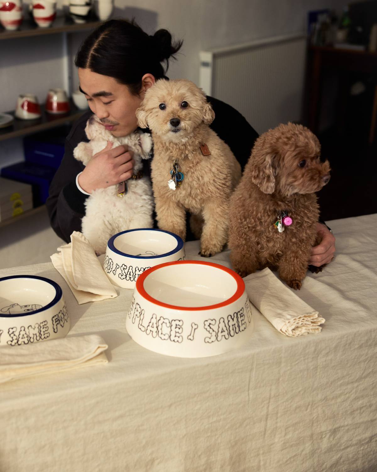 DOG BOWL SET - MEDIUM | Jimu Kobayashi