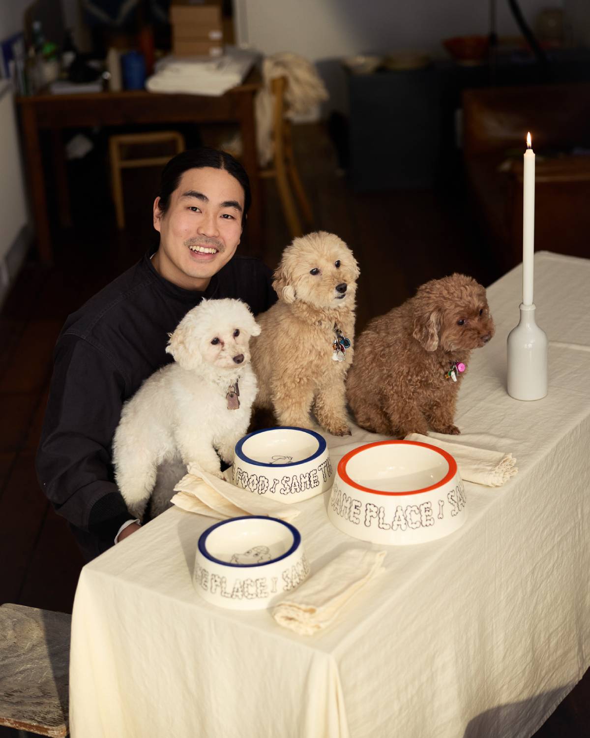 DOG BOWL SET - SMALL & MEDIUM | Jimu Kobayashi