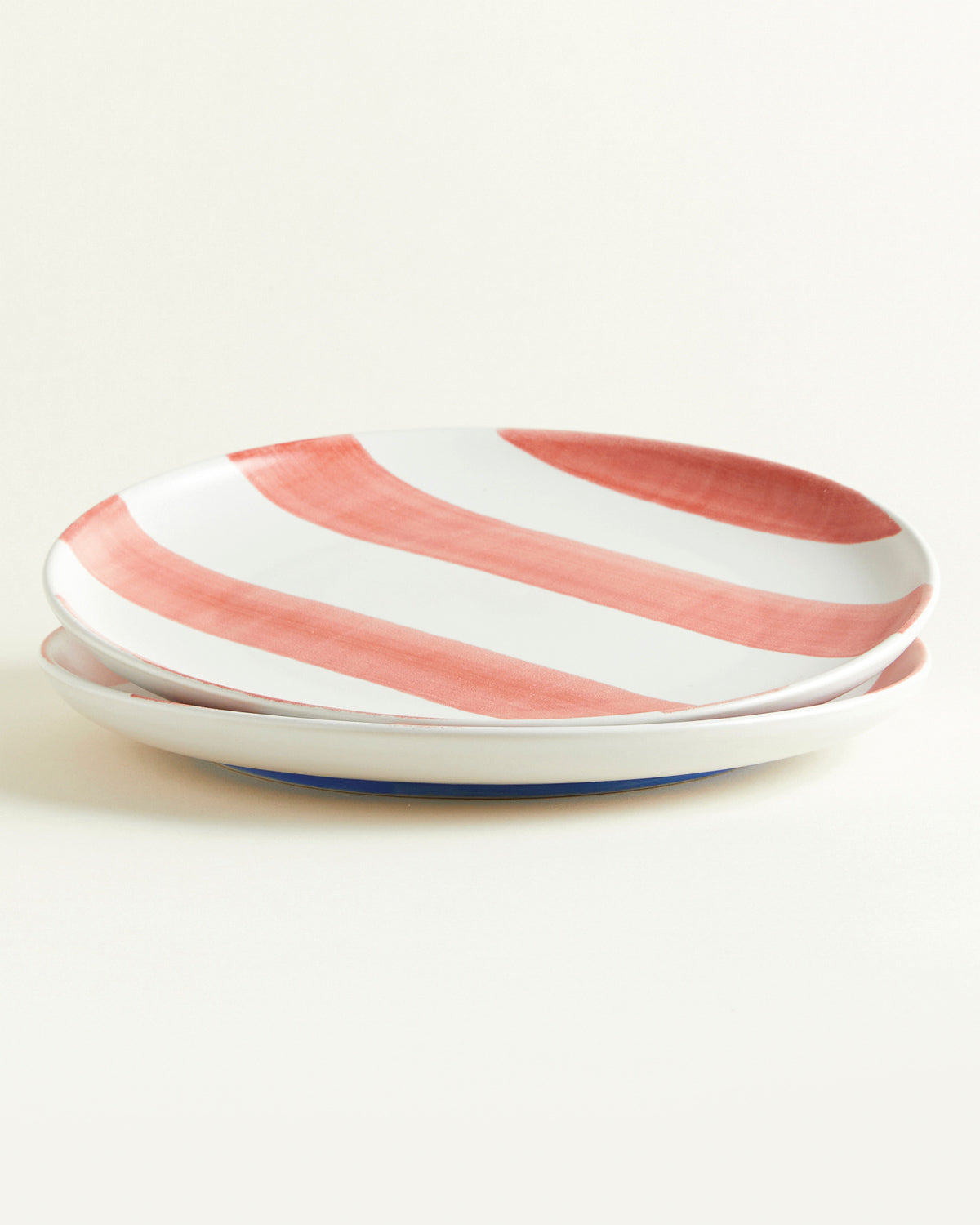 Grande assiette rayée | Édition Casa Lawa