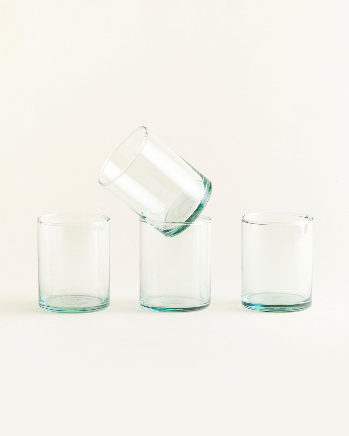 Großes Glas - 4er Set - KLAR