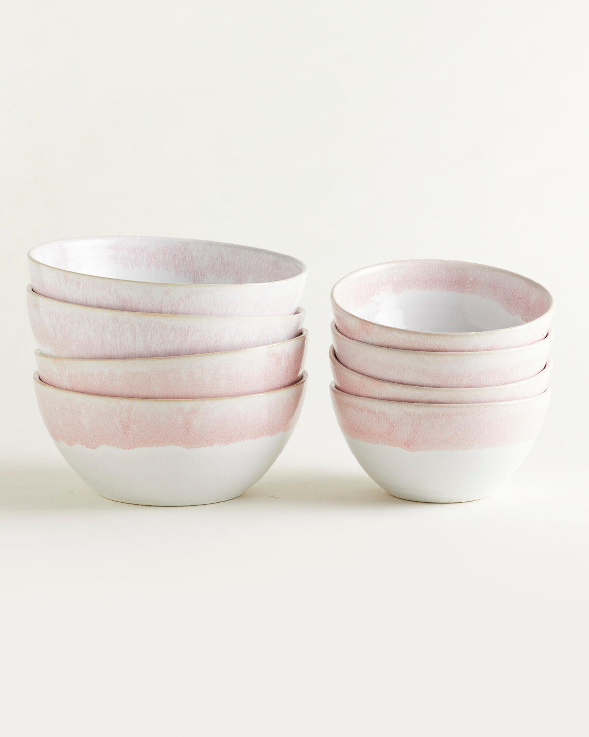 Bowl Set Traditional - Rosé Dipped
