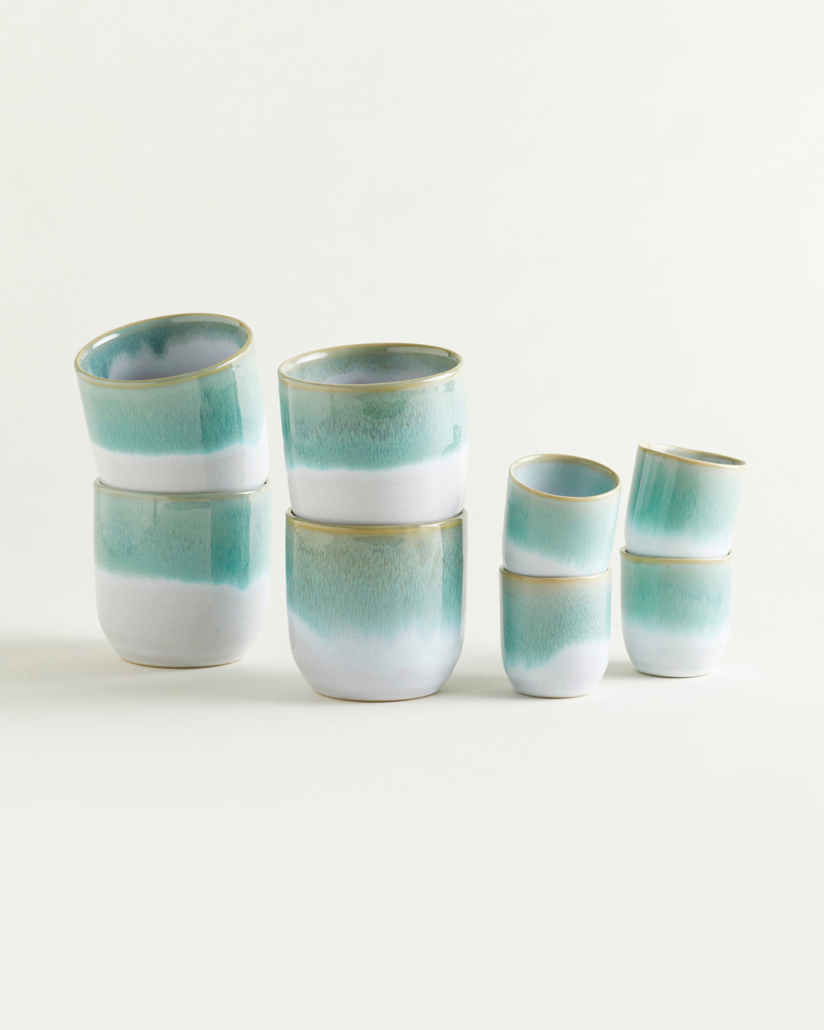 Coffee-Set Traditional - Turquoise Dipped