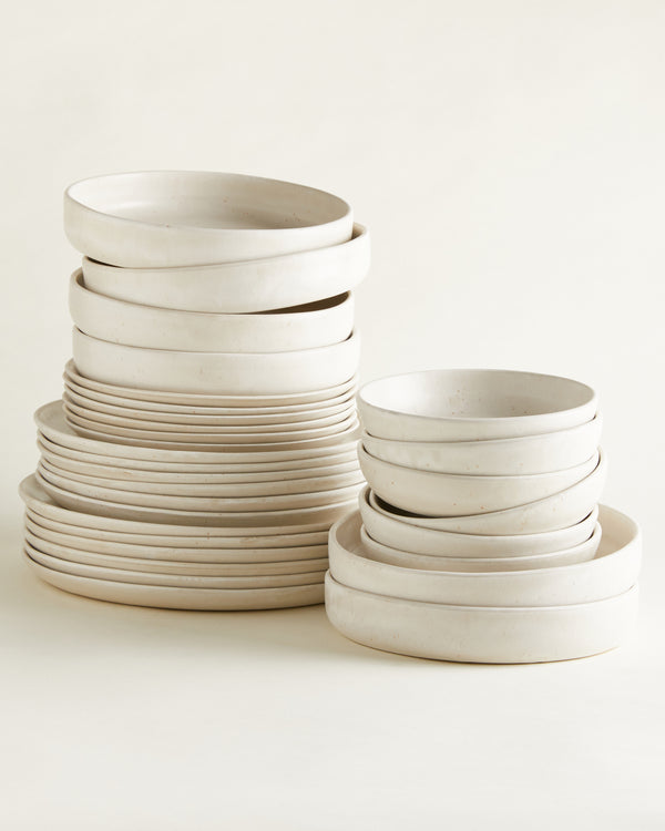 Big Diner-Set Traditional - Natural White (30 Pieces)