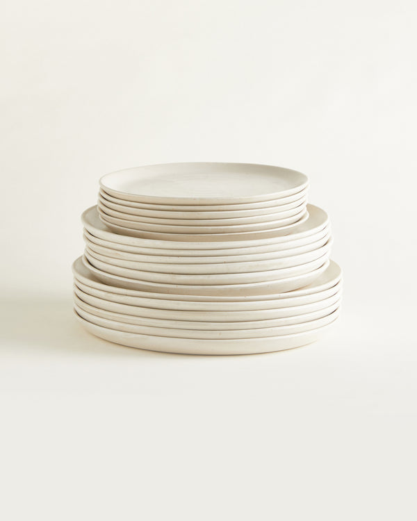Big Plate-Set Traditional - natural white (18-Pieces)
