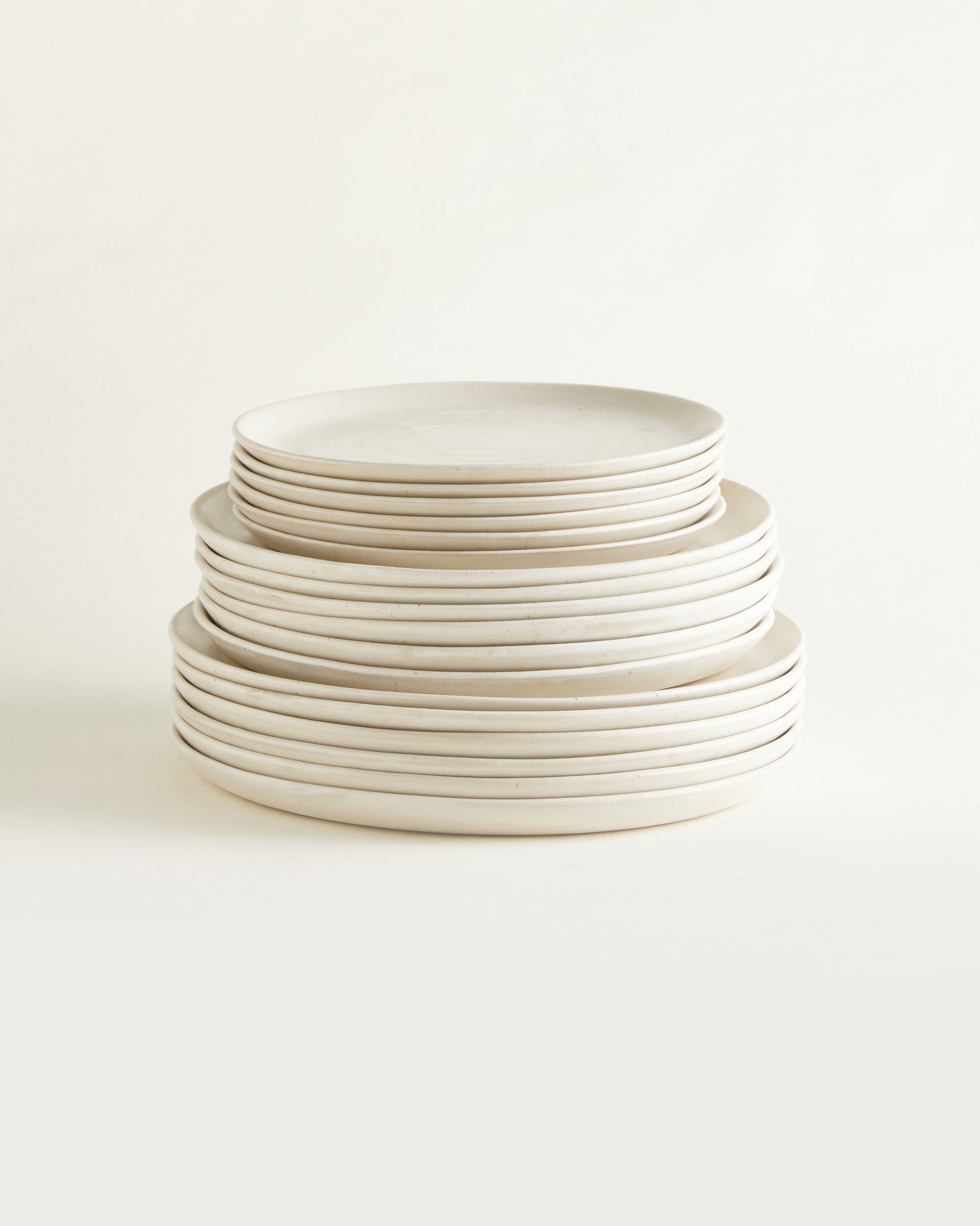 Big Plate-Set Traditional - Natural White