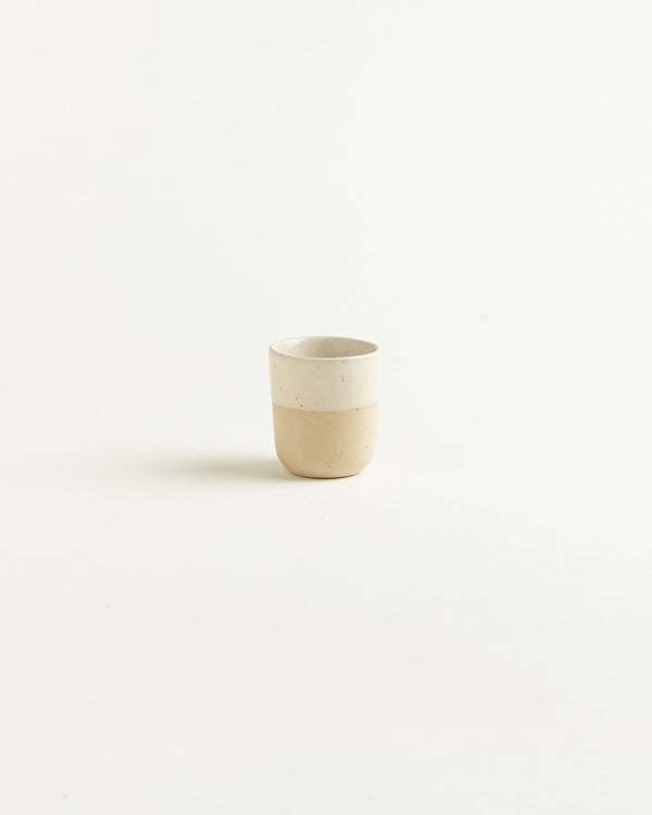 Espresso Cup - Natural White Dipped