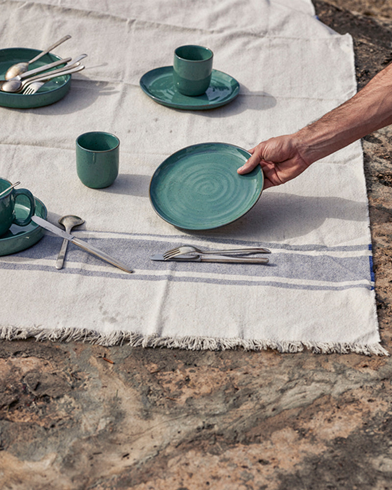 Handgemachte Keramik - Kleiner Teller Jade
