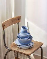 Handgemachte Keramik - Grosse Schüssel Graublau
