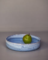 Handgemachte Keramik - Grosse Schale Graublau Vollfarben