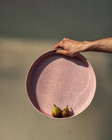 Handgemachte Keramik - Grosse Schale Rose Vollfarben