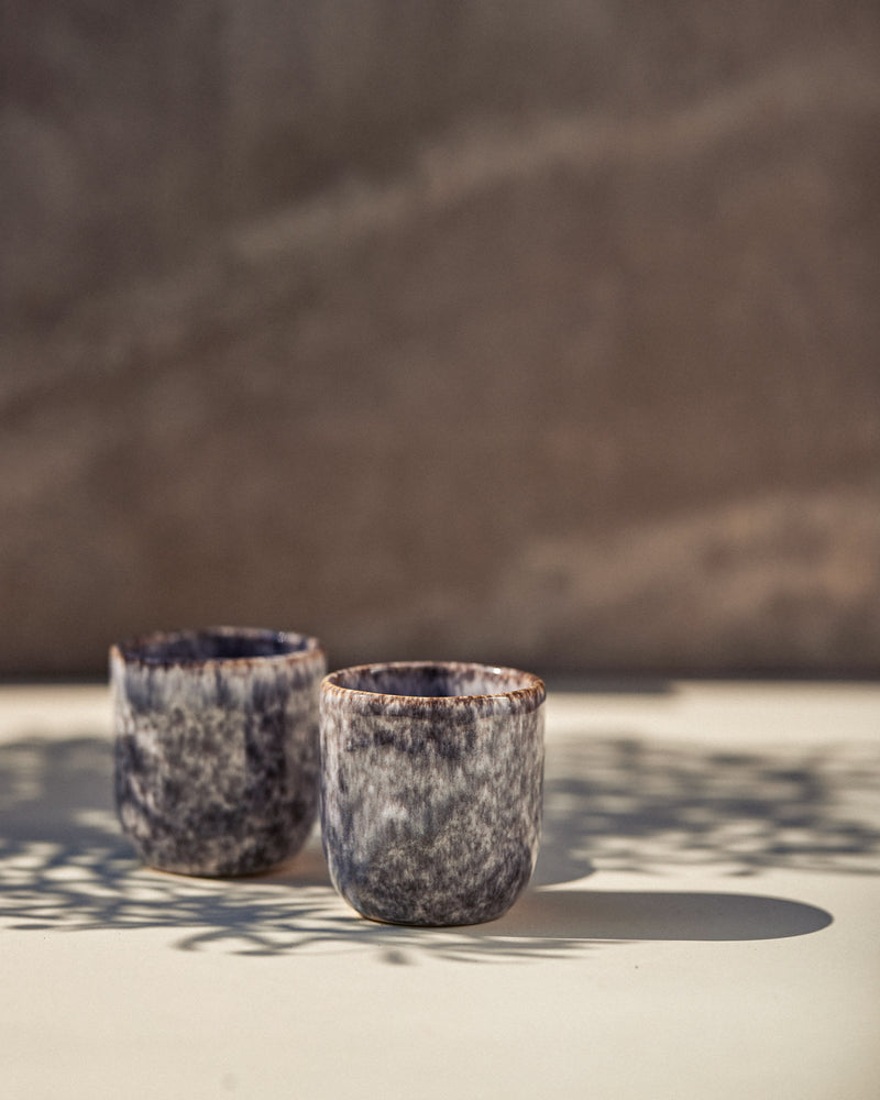 Handgemachte Keramik - Becher Steingrau