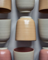 Handgemachte Keramik - Becher Altrosa Innen