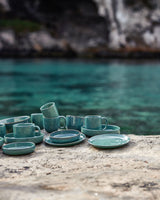 Handgemachte Keramik - Tapas Teller Jade