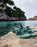 Handgemachte Keramik - Mezze Teller Jade