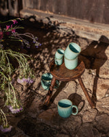 Handgemachte Keramik - Becher Türkis