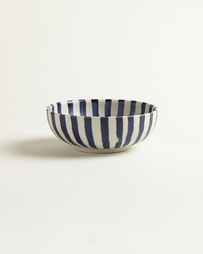 Small Bowl - Blue-White-Striped