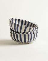 Small Bowl - Blue-White-Striped