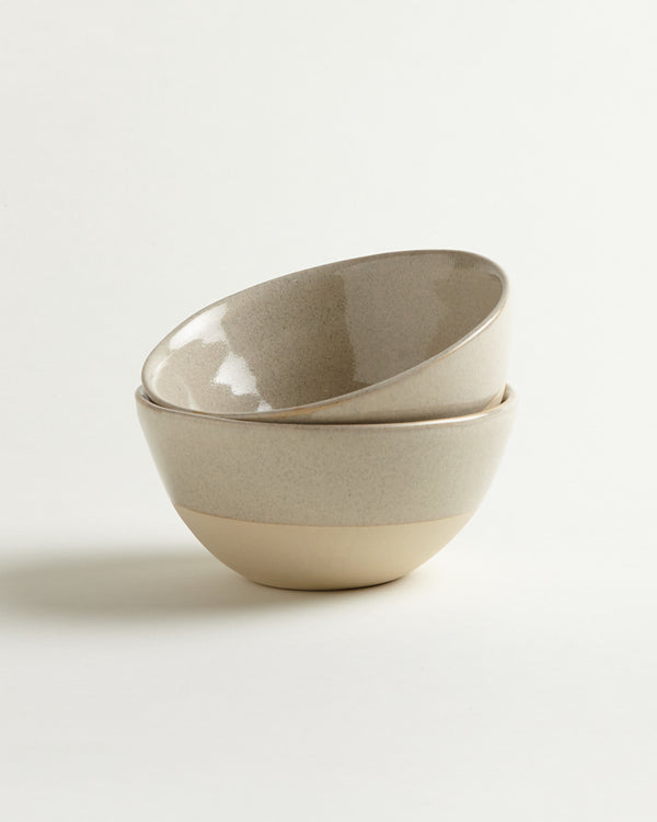 Small Bowl - Beige Dipped