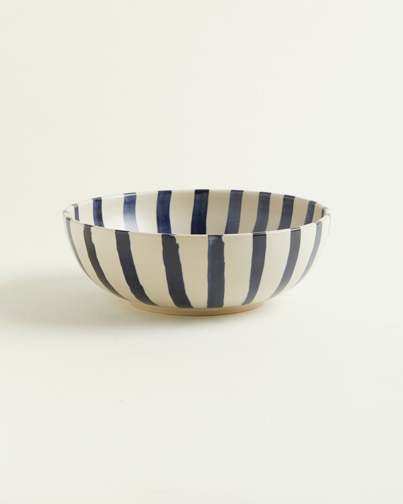 Bowl - Blue-White-Striped