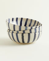 Bowl - Blue-White-Striped