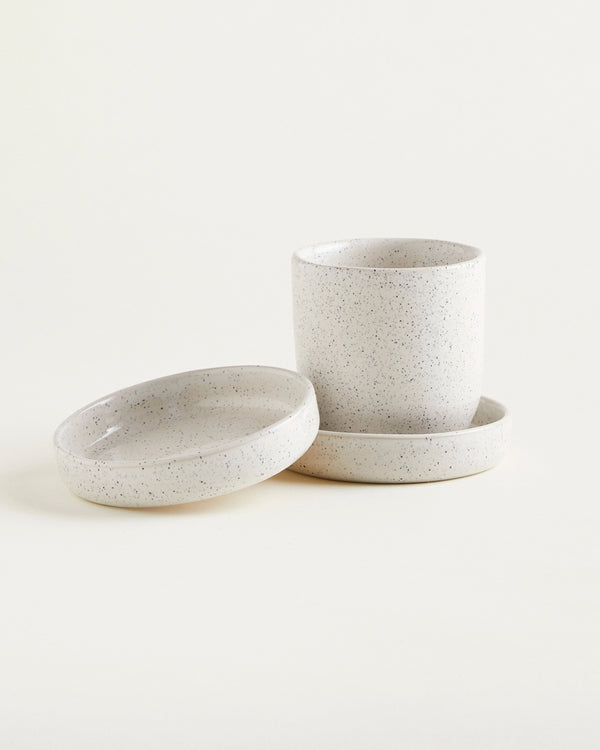 Handgemachte Keramik - Badezimmer Set Sand 3 Teilig