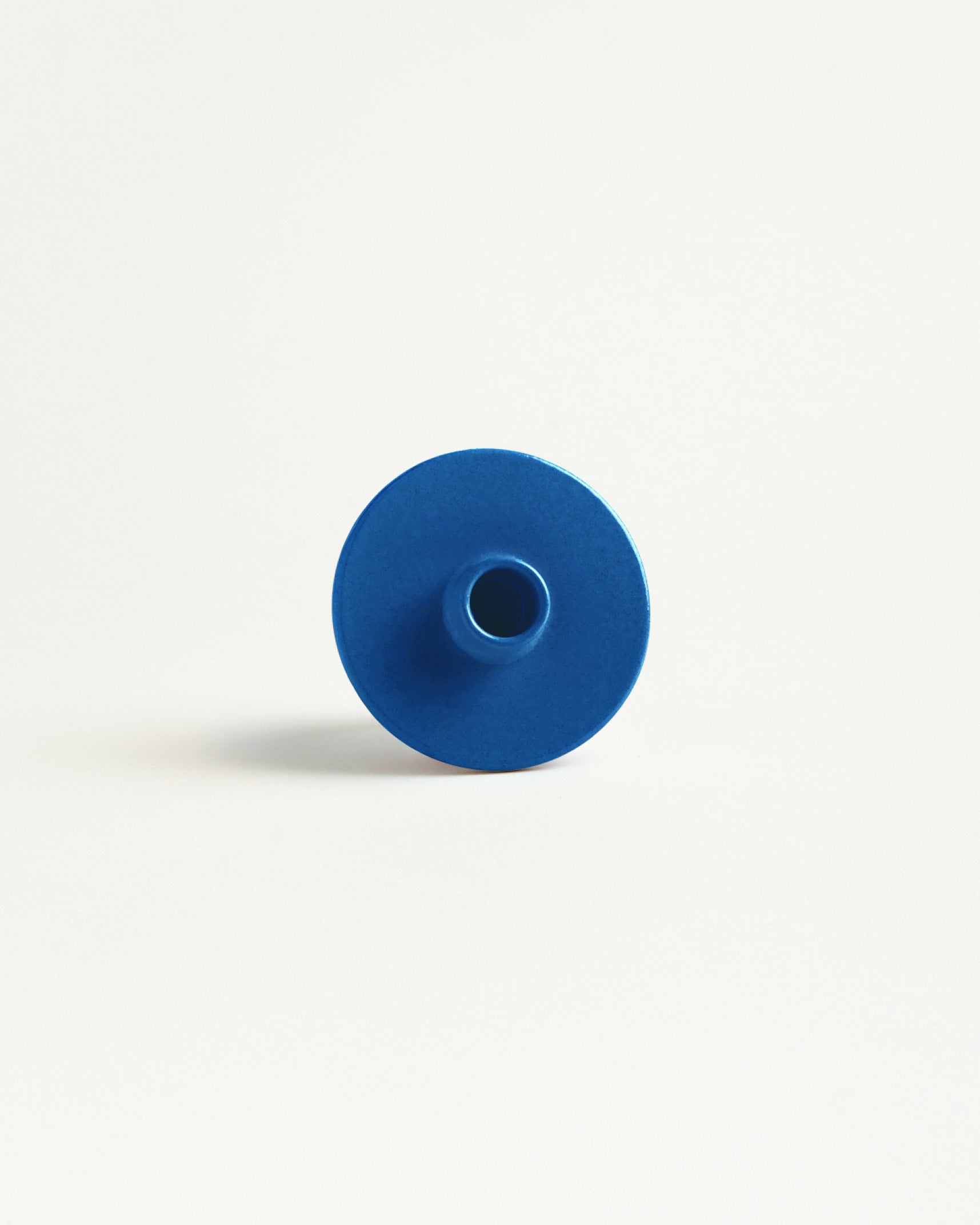 Candle Holder Luz Round - Cobalt Blue